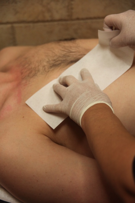 New York's Dyanna Spa sees men's chest and back hair removal as big trend!  Back And Chest Waxing in Manhattan NYC!